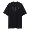 T-shirt BB Paris Strass, vestibilità media “Black Faded” 739784TOVU81055