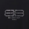 T-shirt BB Paris Strass, vestibilità media “Black Faded” 739784TOVU81055