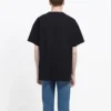 T-shirt BB Regular Fit in tessuto intrecciato “Nero” 578139TEV481361