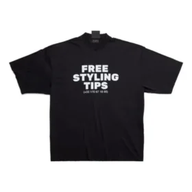 T-shirt “Black White” con consigli di stile gratuiti 744439TOVG29034