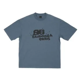 T-shirt con BB Icon disegnata a mano, vestibilità media “Blue Black” 612966TNVN44183