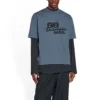 T-shirt con BB Icon disegnata a mano, vestibilità media “Blue Black” 612966TNVN44183