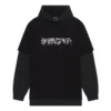 T-shirt con cappuccio a maniche lunghe Slime “Nera” 681029TLVF11069