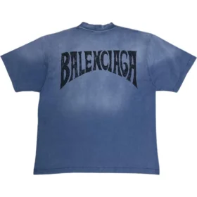 T-shirt con disegno a mano “Blue” 764235TPVU42671