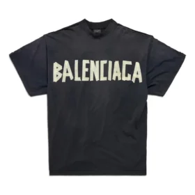 T-shirt con doppio davanti “Washed Black” 791615TQVQ61021
