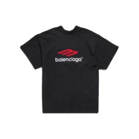 T-shirt con doppio davanti “Washed Black” 791615TQVQ61021