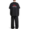 T-shirt con doppio davanti “Washed Black” 791615TQVQ61021