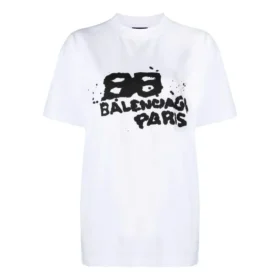 T-shirt con icona BB Icon disegnata a mano, vestibilità media “Bianco” 612965TNVN49040