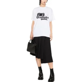 T-shirt con icona BB Icon disegnata a mano, vestibilità media “Bianco” 612965TNVN49040