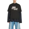 T-shirt con icona BB Icon disegnata a mano, vestibilità media “Black” 612966TNVN41059