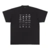 T-shirt con loghi d’archivio oversize “Black” 712398TNVQ71070