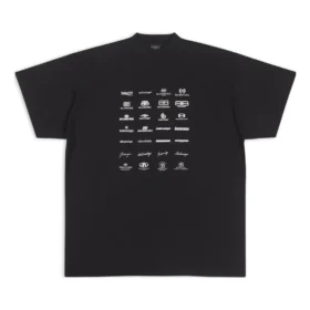 T-shirt con loghi d’archivio oversize “Black” 712398TNVQ71070