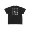 T-shirt con loghi d’archivio oversize “Black” 712398TNVQ71070