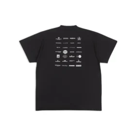 T-shirt con loghi d’archivio oversize “Black” 712398TNVQ71070