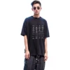 T-shirt con loghi d’archivio oversize “Black” 712398TNVQ71070