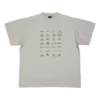 T-shirt con loghi d’archivio oversize “Grigio chiaro” 712398TNVQ71342