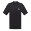 T-shirt con logo B in stile sportivo, vestibilità squadrata “Black” 681045TLVN11070