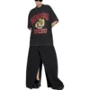 T-shirt con logo Crest “Black” 739784TOVK11055
