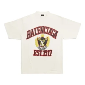 T-shirt con logo Crest “White” 739784TOVK19012