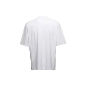 T-shirt con logo in script “Bianco/Nero” 612966TMVB49040