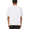 T-shirt con logo in script “Bianco/Nero” 612966TMVB49040