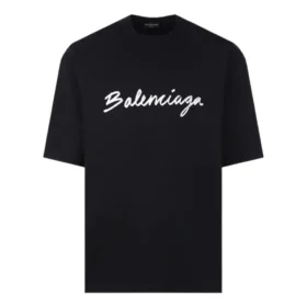 T-shirt con logo in script “Black White” 612966TMVB41070