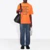T-shirt con logo Languages “Orange Black” 641614TJVI37513