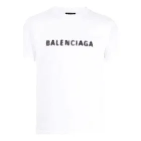 T-shirt con logo sfocato “Bianco Nero” 661705TKVD59040