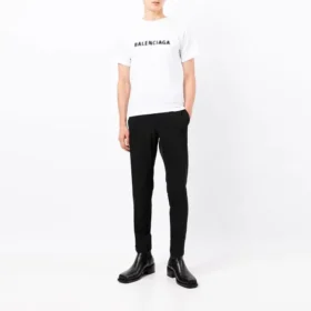T-shirt con logo sfocato “Bianco Nero” 661705TKVD59040