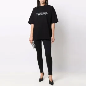 T-shirt con logo Slime, vestibilità media “Black” 612966TLVF11069