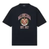 T-shirt con logo Varsity, vestibilità media “Black” 612966TLV891076