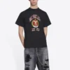 T-shirt con logo Varsity, vestibilità media “Black” 612966TLV891076