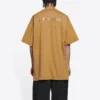 T-shirt con logo, vestibilità media “Beige” 612966TLVB39504