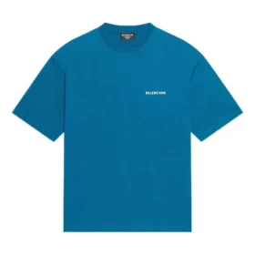 T-shirt con logo, vestibilità media “Blue” 612966TLVB99567