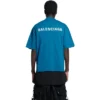 T-shirt con logo, vestibilità media “Blue” 612966TLVB99567