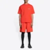 T-shirt con logo, vestibilità media “Bright Red” 612966TMVF43168
