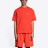 T-shirt con logo, vestibilità media “Bright Red” 612966TMVF43168