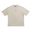 T-shirt con scollo a V, vestibilità media “Beige” 612966TOVJ89763
