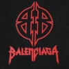 T-shirt con stencil metallico BB “Black Red” 764235TPVI21568