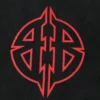 T-shirt con stencil metallico BB “Black Red” 764235TPVI21568