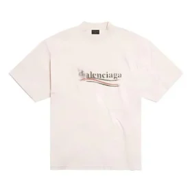 T-shirt con stencil politico “White Black” 764235TQVI59784