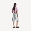 T-shirt corta da donna 520 stickers in rosa antico/bianco