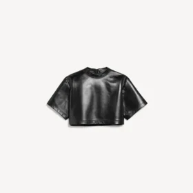 T-shirt corta da donna in nero