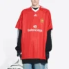 T-shirt da calcio Balenciaga x adidas Oversized “Rosso” 723663TNV136400