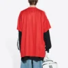 T-shirt da calcio Balenciaga x adidas Oversized “Rosso” 723663TNV136400