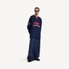 T-shirt da calcio da uomo 3b a maniche lunghe con scollo a V in blu navy scuro/rosso T-shirt da calcio da uomo 3b a maniche lunghe con scollo a V in blu navy scuro/rosso