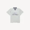 T-shirt da calcio da uomo 3b con scollo a V, oversize, grigia/bianca T-shirt da calcio da uomo 3b con scollo a V, oversize, grigia/bianca