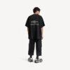 T-shirt da calcio da uomo 3b con scollo a V oversize in nero/antracite T-shirt da calcio da uomo 3b con scollo a V oversize in nero/antracite