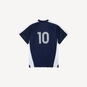 T-shirt da calcio da uomo oversize in blu navy
