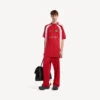 T-shirt da calcio da uomo oversize in rosso